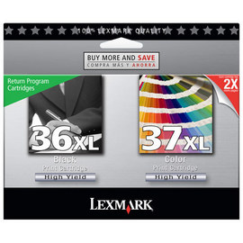 Lexmark #36XL, #37XL Black & Color Twin-Pack