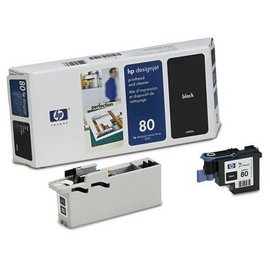 HP 80 Black UV Printhead & Cleaner C4820A