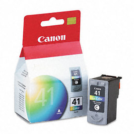 New Canon 0617B002 CL-41 Tricolor ink cartridge.