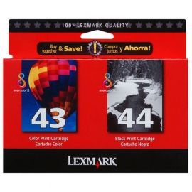 Lexmark #43XL, 44XL Black & Color Twin-Pack