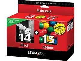 Lexmark 18C2239 #14, #15 Black & Color Twin-Pack