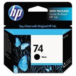 HP 74 Black Inkjet Print Cartridge CB335WN