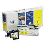 HP 81 Yellow UV Printhead & Cleaner C4953A