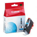 New Canon 0621B002 CLI-8C Cyan Ink Cartridge.