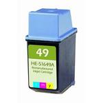 HP 49 Compatible Tri-Color Inkjet Cartridge 51649A
