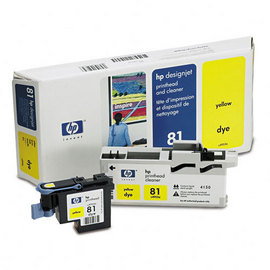 HP 81 Yellow UV Printhead & Cleaner C4953A