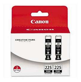 Canon 4530B007 PGI-225 Black Ink Cartridge, 2-pk